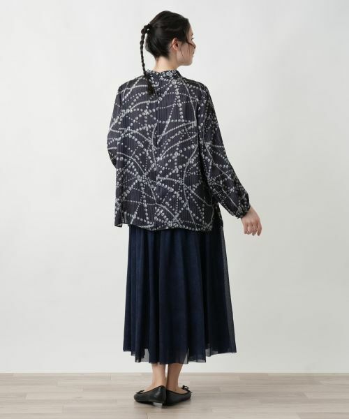 Leilian PLUS HOUSE / レリアンプラスハウス シャツ・ブラウス | 【店舗人気】プリントタックブラウス | 詳細6