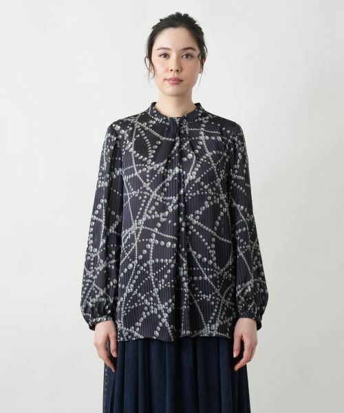 Leilian PLUS HOUSE / レリアンプラスハウス シャツ・ブラウス | 【店舗人気】プリントタックブラウス | 詳細7