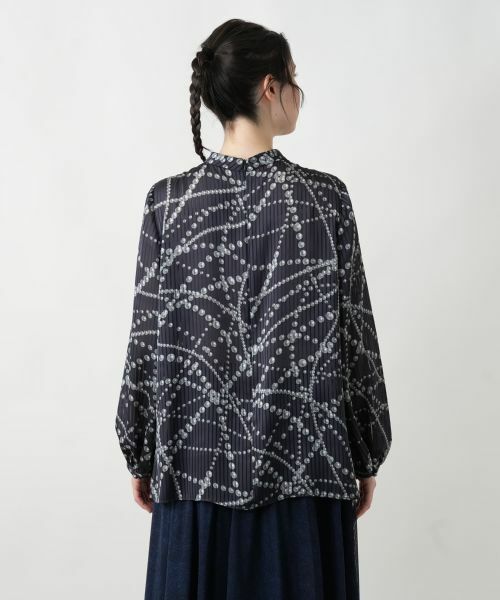Leilian PLUS HOUSE / レリアンプラスハウス シャツ・ブラウス | 【店舗人気】プリントタックブラウス | 詳細9