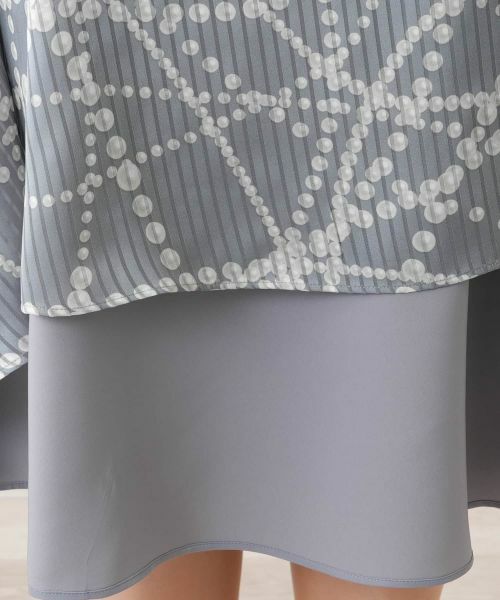 Leilian PLUS HOUSE / レリアンプラスハウス ミニ・ひざ丈スカート | 【店舗人気】プリントミモレスカート | 詳細13