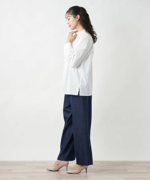 Leilian PLUS HOUSE / レリアンプラスハウス シャツ・ブラウス | 【店舗人気】スタンドカラーブラウス | 詳細2