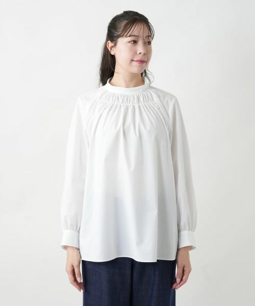 Leilian PLUS HOUSE / レリアンプラスハウス シャツ・ブラウス | 【店舗人気】スタンドカラーブラウス | 詳細4