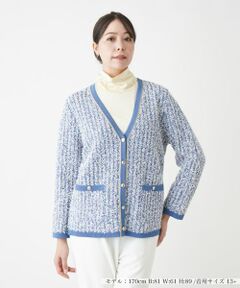 ★Leilian　レリアン　カーディガン　ボレロ　ベージュ　リネン　麻混　日本製 Leilian / レリアン （レディース） カーディガン・ボレロ
