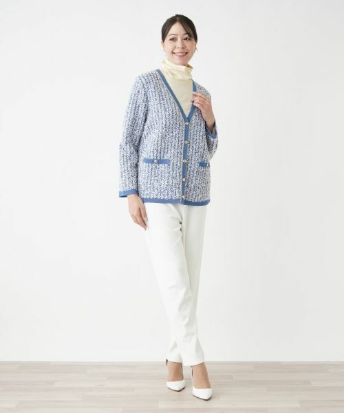 Leilian PLUS HOUSE / レリアンプラスハウス カーディガン・ボレロ | 【店舗人気】ツイードニットカーディガン | 詳細1