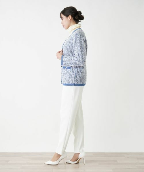 Leilian PLUS HOUSE / レリアンプラスハウス カーディガン・ボレロ | 【店舗人気】ツイードニットカーディガン | 詳細2