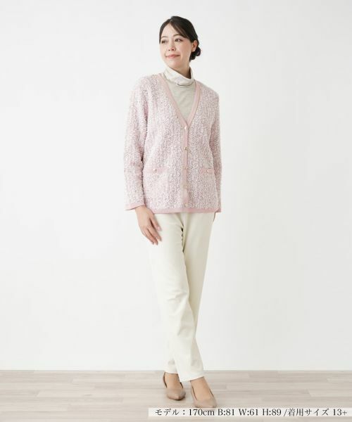 Leilian PLUS HOUSE / レリアンプラスハウス カーディガン・ボレロ | 【店舗人気】ツイードニットカーディガン | 詳細5