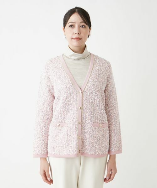 Leilian PLUS HOUSE / レリアンプラスハウス カーディガン・ボレロ | 【店舗人気】ツイードニットカーディガン | 詳細8