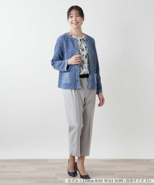 Leilian PLUS HOUSE / レリアンプラスハウス カーディガン・ボレロ | 【店舗人気】クルーネックカ−ディガン | 詳細1