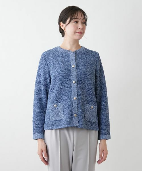 Leilian PLUS HOUSE / レリアンプラスハウス カーディガン・ボレロ | 【店舗人気】クルーネックカ−ディガン | 詳細4