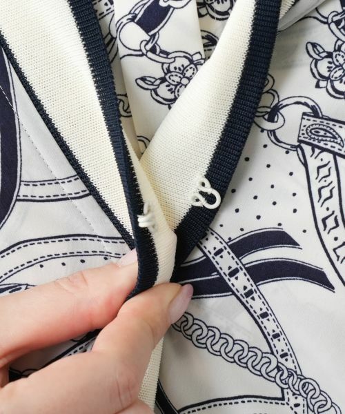 Leilian PLUS HOUSE / レリアンプラスハウス カーディガン・ボレロ | 【店舗人気】プリントドッキングカーディガン | 詳細13