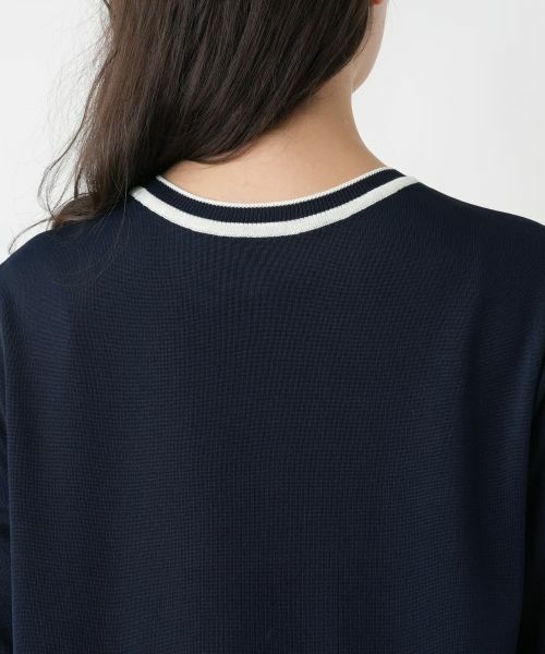 Leilian PLUS HOUSE / レリアンプラスハウス ニット・セーター | 【店舗人気】プリントドッキングニット | 詳細8