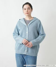 Leilian PLUS HOUSE / レリアンプラスハウス カーディガン・ボレロ | 【店舗人気】フーデッドカーディガン【MUSE BY ROCHAS Premiere】