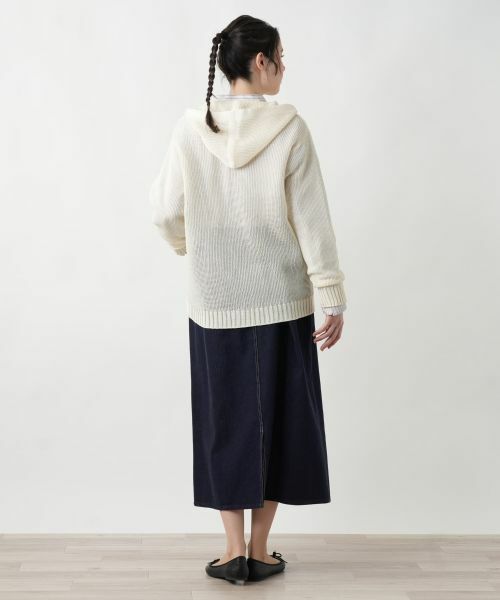 Leilian PLUS HOUSE / レリアンプラスハウス カーディガン・ボレロ | 【店舗人気】フーデッドカーディガン【MUSE BY ROCHAS Premiere】 | 詳細3