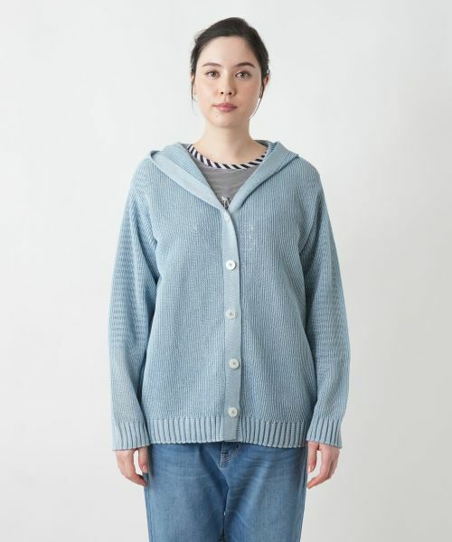 Leilian PLUS HOUSE / レリアンプラスハウス カーディガン・ボレロ | 【店舗人気】フーデッドカーディガン【MUSE BY ROCHAS Premiere】 | 詳細7