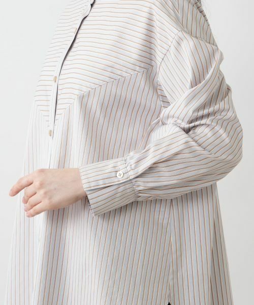 Leilian PLUS HOUSE / レリアンプラスハウス シャツ・ブラウス | 【店舗人気】ストライプ切替ブラウス【MUSE BY ROCHAS Premiere】 | 詳細12