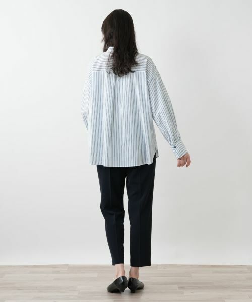 Leilian PLUS HOUSE / レリアンプラスハウス シャツ・ブラウス | 【店舗人気】ストライプ切替ブラウス【MUSE BY ROCHAS Premiere】 | 詳細3