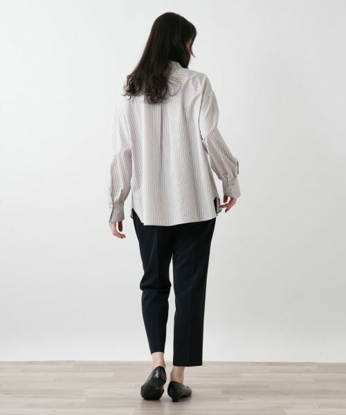 Leilian PLUS HOUSE / レリアンプラスハウス シャツ・ブラウス | 【店舗人気】ストライプ切替ブラウス【MUSE BY ROCHAS Premiere】 | 詳細6