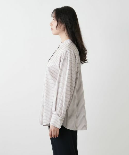 Leilian PLUS HOUSE / レリアンプラスハウス シャツ・ブラウス | 【店舗人気】ストライプ切替ブラウス【MUSE BY ROCHAS Premiere】 | 詳細8