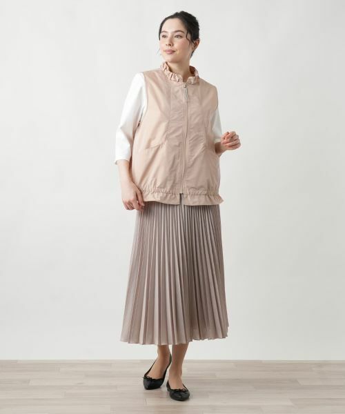 Leilian PLUS HOUSE / レリアンプラスハウス テーラードジャケット | 【店舗人気】スタンドカラーベスト【MUSE BY ROCHAS Premiere】 | 詳細1