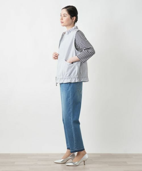 Leilian PLUS HOUSE / レリアンプラスハウス テーラードジャケット | 【店舗人気】スタンドカラーベスト【MUSE BY ROCHAS Premiere】 | 詳細5