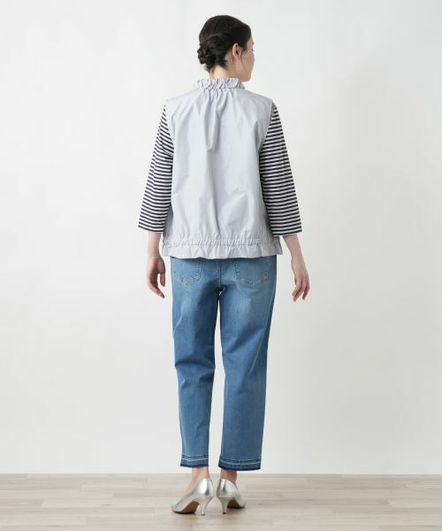 Leilian PLUS HOUSE / レリアンプラスハウス テーラードジャケット | 【店舗人気】スタンドカラーベスト【MUSE BY ROCHAS Premiere】 | 詳細6