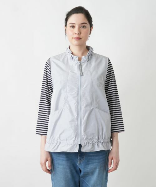 Leilian PLUS HOUSE / レリアンプラスハウス テーラードジャケット | 【店舗人気】スタンドカラーベスト【MUSE BY ROCHAS Premiere】 | 詳細7