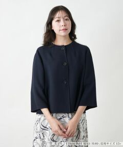 Leilian PLUS HOUSE / レリアンプラスハウス テーラードジャケット | ノーカラージャケット