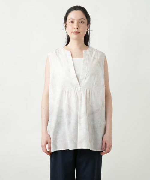 Leilian PLUS HOUSE / レリアンプラスハウス シャツ・ブラウス | ノースリーブブラウス【BLUBIANCO】 | 詳細4