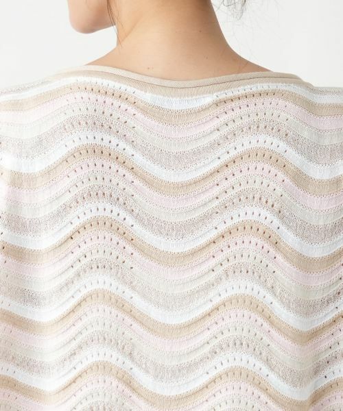 Leilian PLUS HOUSE / レリアンプラスハウス テーラードジャケット | 【店舗人気】ウェーブボーダーニットベスト【BLUBIANCO】 | 詳細11