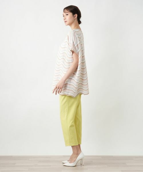 Leilian PLUS HOUSE / レリアンプラスハウス テーラードジャケット | 【店舗人気】ウェーブボーダーニットベスト【BLUBIANCO】 | 詳細5