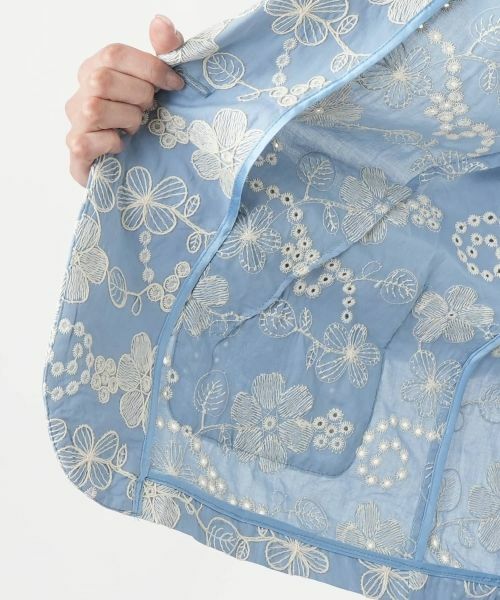 Leilian PLUS HOUSE / レリアンプラスハウス テーラードジャケット | カットワーク刺繍ジャケット-BLUBIANCO | 詳細14