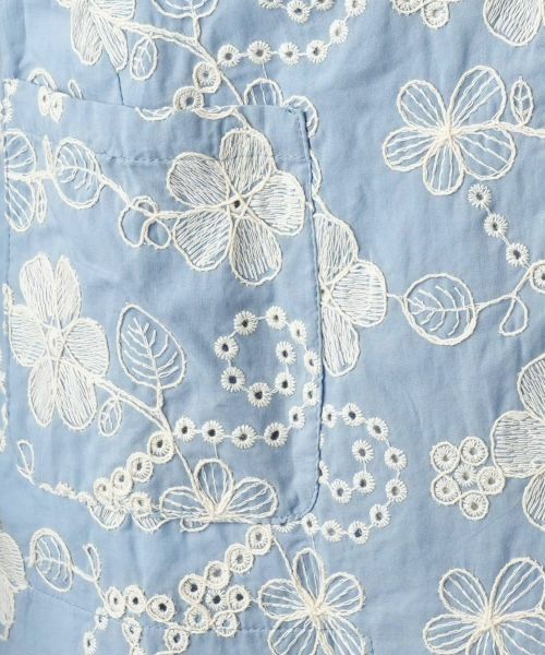 Leilian PLUS HOUSE / レリアンプラスハウス テーラードジャケット | カットワーク刺繍ジャケット-BLUBIANCO | 詳細15