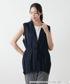 Leilian PLUS HOUSE / レリアンプラスハウス テーラードジャケット | 【店舗人気】プリーツロングベスト【Leilian WHITE LABEL】