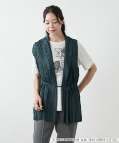 Leilian PLUS HOUSE / レリアンプラスハウス テーラードジャケット | 【店舗人気】プリーツロングベスト【Leilian WHITE LABEL】