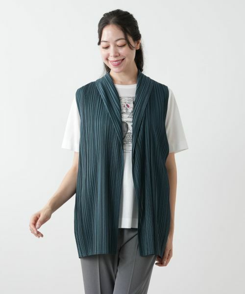 Leilian PLUS HOUSE / レリアンプラスハウス テーラードジャケット | 【店舗人気】プリーツロングベスト【Leilian WHITE LABEL】 | 詳細10