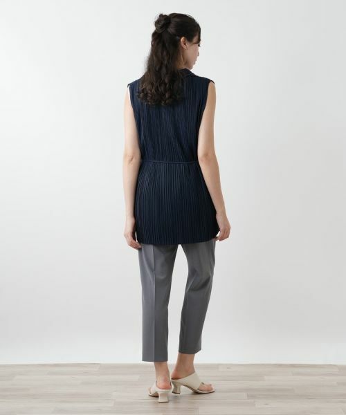 Leilian PLUS HOUSE / レリアンプラスハウス テーラードジャケット | 【店舗人気】プリーツロングベスト【Leilian WHITE LABEL】 | 詳細3