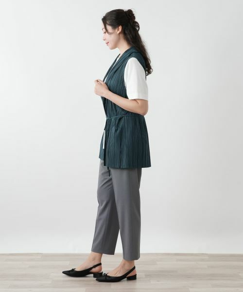 Leilian PLUS HOUSE / レリアンプラスハウス テーラードジャケット | 【店舗人気】プリーツロングベスト【Leilian WHITE LABEL】 | 詳細5