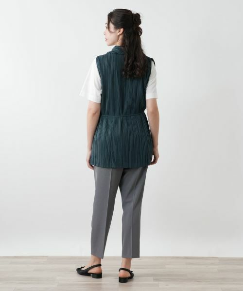 Leilian PLUS HOUSE / レリアンプラスハウス テーラードジャケット | 【店舗人気】プリーツロングベスト【Leilian WHITE LABEL】 | 詳細6