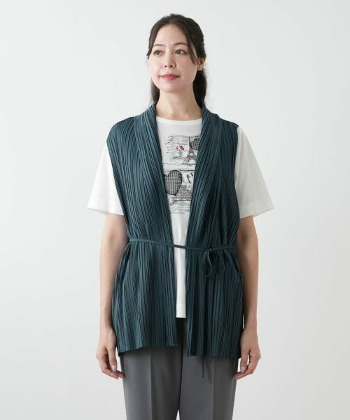 Leilian PLUS HOUSE / レリアンプラスハウス テーラードジャケット | 【店舗人気】プリーツロングベスト【Leilian WHITE LABEL】 | 詳細7