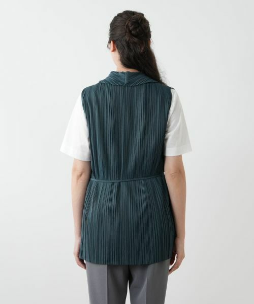 Leilian PLUS HOUSE / レリアンプラスハウス テーラードジャケット | 【店舗人気】プリーツロングベスト【Leilian WHITE LABEL】 | 詳細9