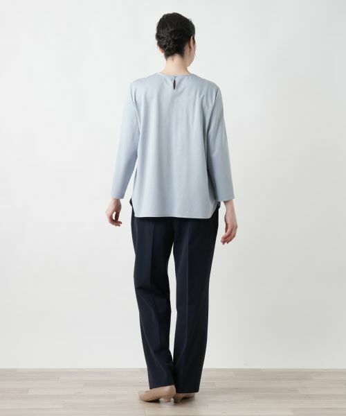 Leilian PLUS HOUSE / レリアンプラスハウス カットソー | 【店舗人気】タックカットソー【Leilian WHITE LABEL】 | 詳細3