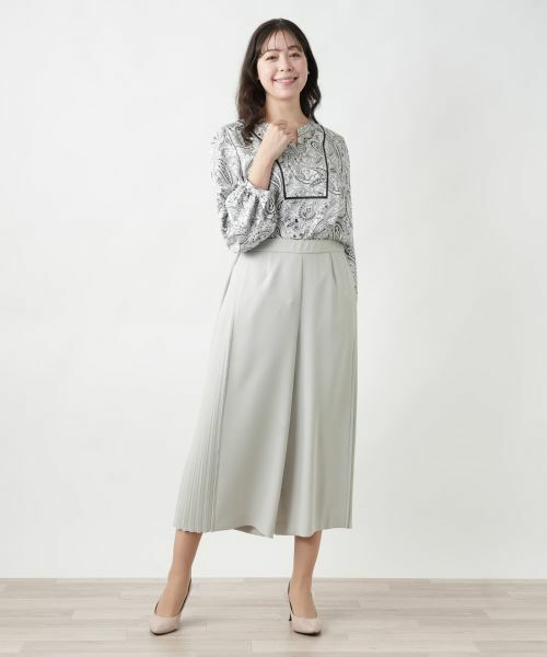 Leilian PLUS HOUSE / レリアンプラスハウス その他パンツ | 【店舗人気】洗えるワイドパンツ【Leilian WHITE LABEL】 | 詳細1