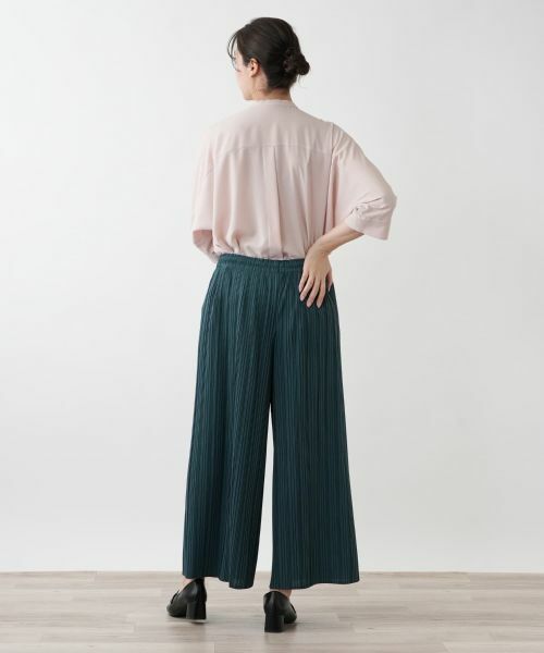Leilian PLUS HOUSE / レリアンプラスハウス その他パンツ | 【店舗人気】プリーツワイドパンツ【Leilian WHITE LABEL】 | 詳細3