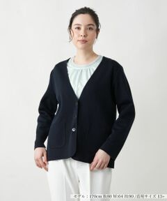 Leilian PLUS HOUSE / レリアンプラスハウス カーディガン・ボレロ | 【店舗人気】Vネックカーディガン【Leilian WHITE LABEL】