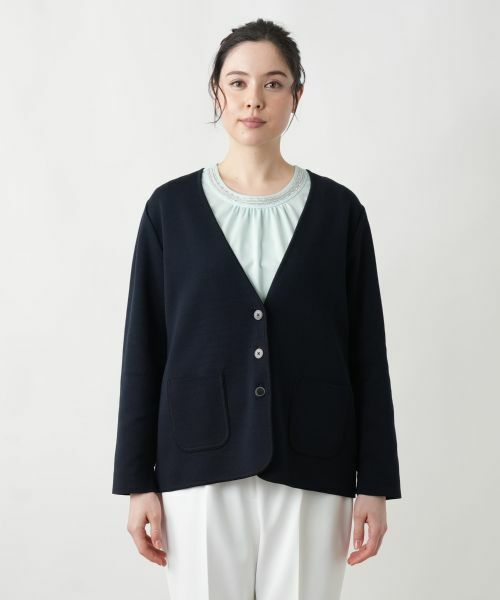 Leilian PLUS HOUSE / レリアンプラスハウス カーディガン・ボレロ | 【店舗人気】Vネックカーディガン【Leilian WHITE LABEL】 | 詳細8