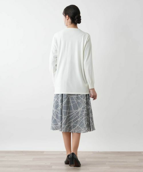 Leilian PLUS HOUSE / レリアンプラスハウス カーディガン・ボレロ | 【店舗人気】Vネックニットカーディガン【Leilian WHITE LABEL】 | 詳細3