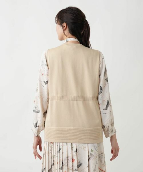 Leilian PLUS HOUSE / レリアンプラスハウス テーラードジャケット | 【店舗人気】Vネックニットベスト【Leilian WHITE LABEL】 | 詳細13