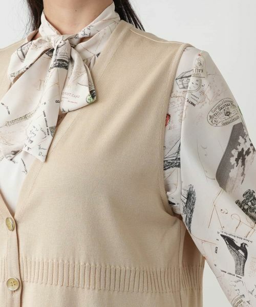 Leilian PLUS HOUSE / レリアンプラスハウス テーラードジャケット | 【店舗人気】Vネックニットベスト【Leilian WHITE LABEL】 | 詳細17