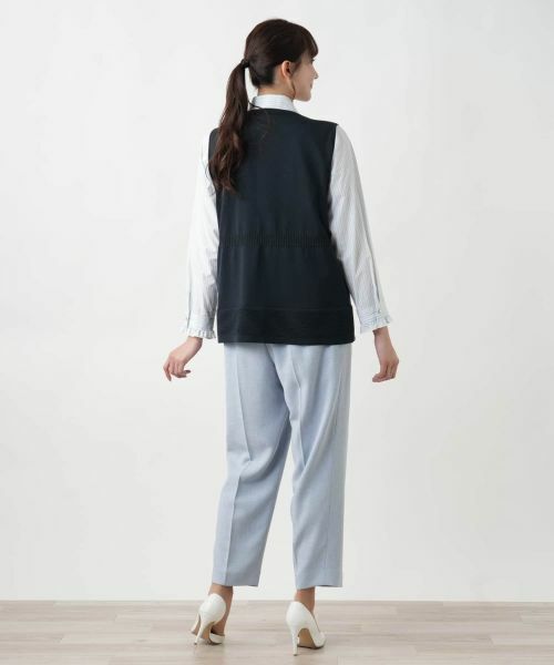 Leilian PLUS HOUSE / レリアンプラスハウス テーラードジャケット | 【店舗人気】Vネックニットベスト【Leilian WHITE LABEL】 | 詳細3
