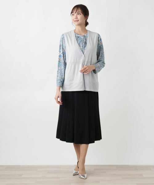 Leilian PLUS HOUSE / レリアンプラスハウス テーラードジャケット | 【店舗人気】Vネックニットベスト【Leilian WHITE LABEL】 | 詳細5